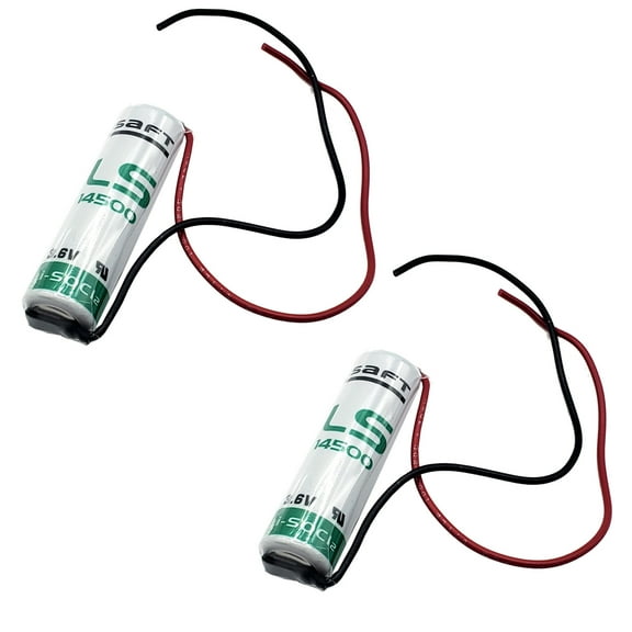 2x SAFT LS14500_WIRE AA 3.6V 2600mAh Primary Lithium Cell for Tracking Devices