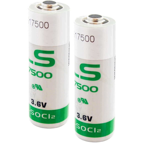 2x SAFT LS17500 Size A 3.6V 3600mAh Primary Lithium Battery for RFID, Alarms
