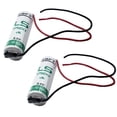 thumbnail image 1 of 2x SAFT LS17500_WIRE A 3.6V 3600mAh Primary Lithium Cell for RFID, Utility Meter, 1 of 7