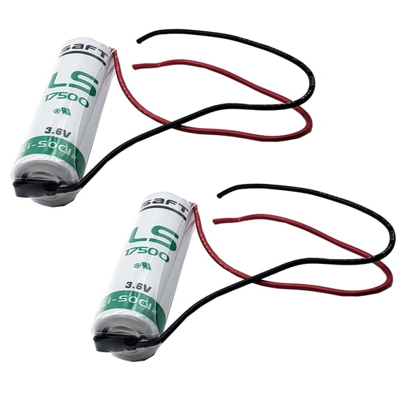2x SAFT LS17500_WIRE A 3.6V 3600mAh Primary Lithium Cell for RFID, Utility Meter
