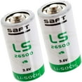 thumbnail image 1 of 2x SAFT LS26500BA Size C 3.6V 7700mAh Primary Lithium Battery, 1 of 7