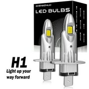 2x SHENKENU Super White H1 LED Headlight Bulb Conversion Kit High Low Beam Lamp 6500K