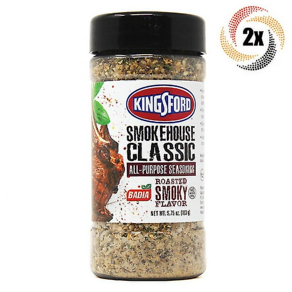 2x Shakers Kingsford Badia Smokehouse Classic All Purpose Seasoning | 5.75oz