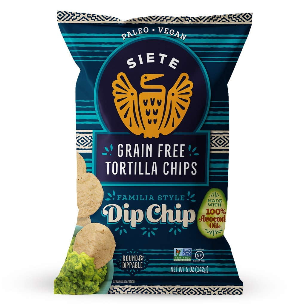 Siete Tortilla Dip Chips -- 5 oz Pack of 2