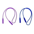 thumbnail image 1 of 2x Silicone Eyeglasses Strap Sunglasses Non Slip Band Neck Cord Holder Violet Dark Blue, 1 of 8
