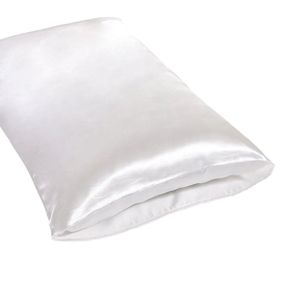2x Silky Satin Pillowcase Soft Smooth Pillow Cover for Hair and Skin Solid Color