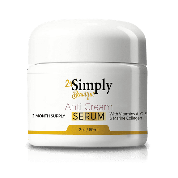 2x Simply Beautiful Anti Aging Cream 2 Month Supply - Promote Youthful Looking Skin with Collagen & Vitamin A, C, & E - Firm & Rejuvenate Skin - Improve Wrinkles & Hydration - Anti Aging Skincare
