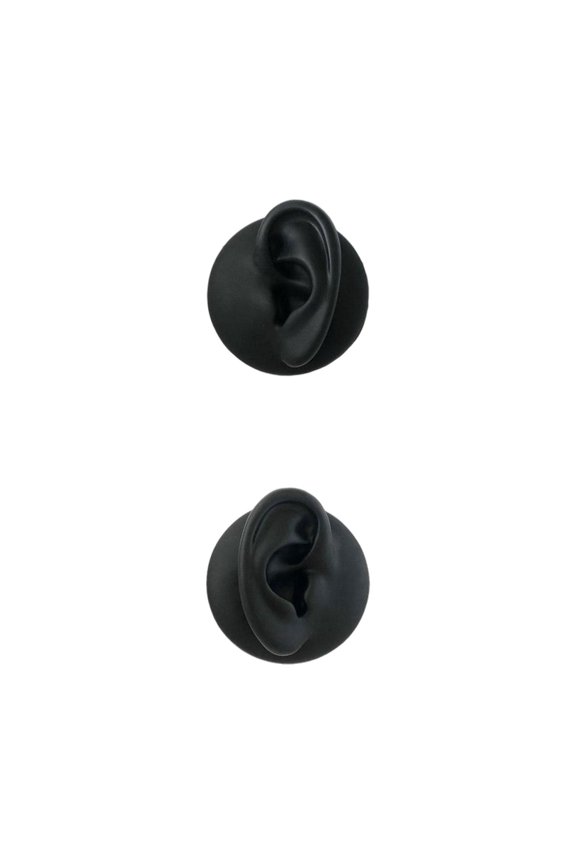 2x Simulation Ear Model ,Silicone ,Flexible Reusable Hearing Supplies Relaxing Props Display for Jewelry Sleep Helping