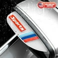 thumbnail image 1 of 2x Sport Auto Car Rear View Side Mirror Rain Board Sun Visor Eyebrow Guard White, 1 of 6