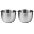 thumbnail image 1 of 2x Stainless Steel 304 Mixing Bowl Deep Design Cooking Baking Cake Bread Salad Kitchen Mixer Bowl, 3600ML & 2800ML, 1 of 9