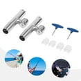 thumbnail image 1 of 2x Stainless Steel Fishing Rod Holder Deck Mount Fishing Rod Holders Fishing Rod New, 1 of 16