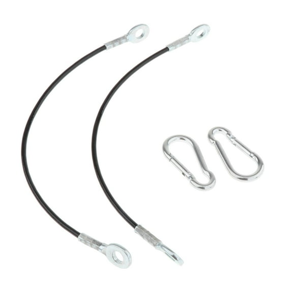 2x Steel Wire Rope Fitness Pulley Cable Replacement Thread Reusable Sturdy Extension Gym Cable for Weight Lifts Pulley System Lifting System