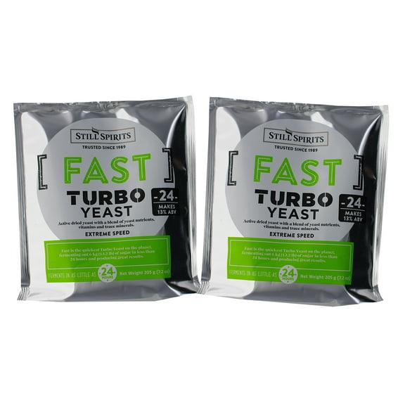 2x Still Spirits Fast Turbo Yeast 250g 24 hour