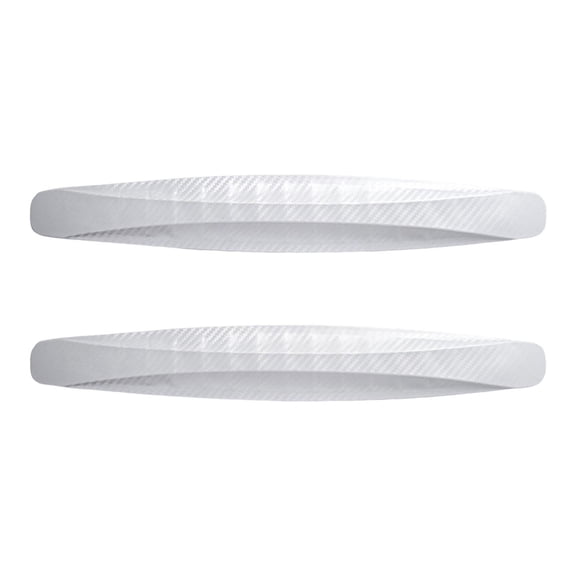 2x Strips Anti Collision Patches Easy Installation Spare Parts Assembly Anti Scratch Strips Stickers for Auto SUV White