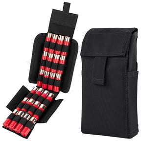 2x Tactical MOLLE 25 Rounds Shotgun Shell Holder Cartridge Ammo Storage Pouch B