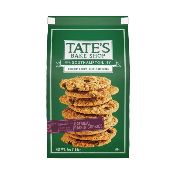 2x-Tate's Bake Shop Oatmeal Raisin Cookies - 7oz