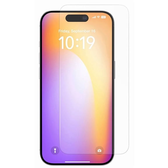 2x Tempered Glass Screen Protector for iPhone 16 Pro Max Phone, Nakedcellphone 9H Hard Clear Display Guard [Scratch/Crack Saver] - Twin Pack