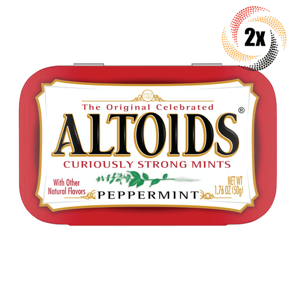 2x Tins Altoids Peppermint Flavor Mints | 72 Mints Per Tin | Fast Shipping