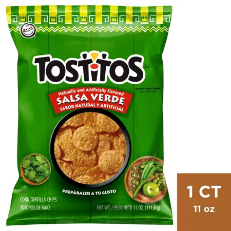 2x-Tostitos Salsa Verde Tortilla Chips - 11oz