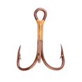thumbnail image 1 of 2x Treble Regular Shank Curved Point Hook- Bronze - Size 2, 1 of 1
