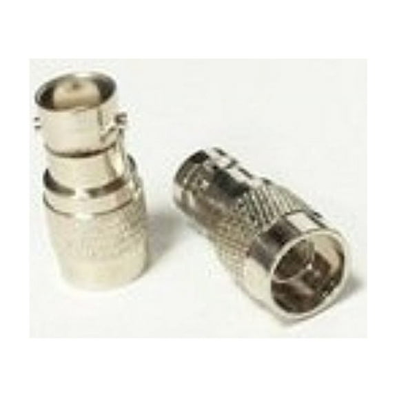 2x UHF Male Plug switch BNC Female Jack RF Coax Adapter convertor Straight Nickelplated High Quality Ships Quickly From USA