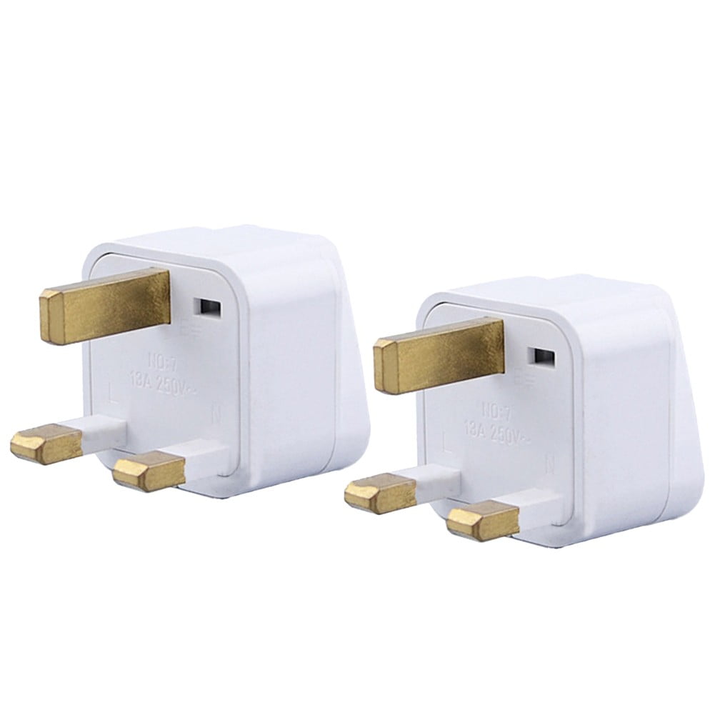 2X Uk Travel Plug Adapter, Russia Hk Cn U S Au Eu To Uk Power Converter