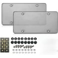 thumbnail image 1 of Duzziyyaa 2-Pack Tinted Smoked Car License Plate Protector Cover with Screw Caps Kit, 1 of 5