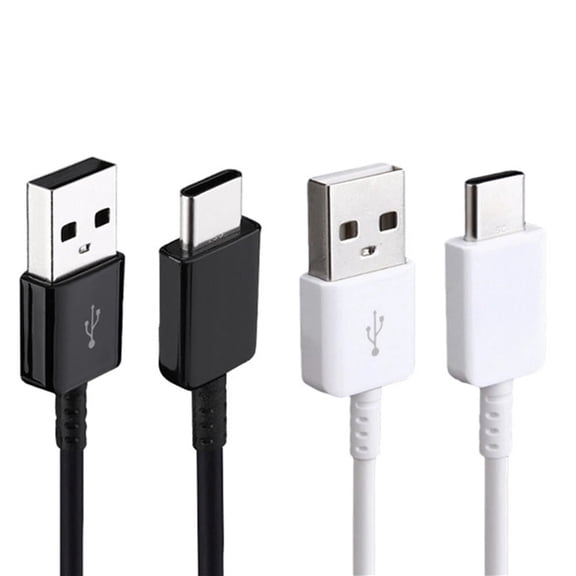 2x USB Charge Cable Data Sync Type-C White/Black for iPhone 15/16 Pro/Max/Plus