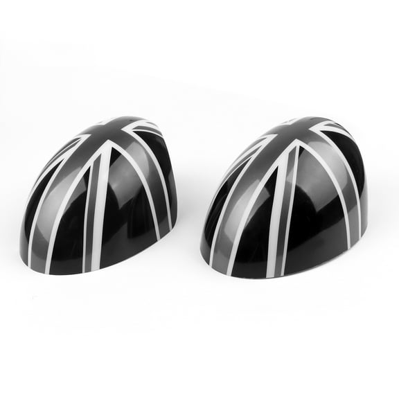 2x Union Jack WING Mirror Covers Fit For MINI Cooper R55 R56 R60 Power Fold Mirror
