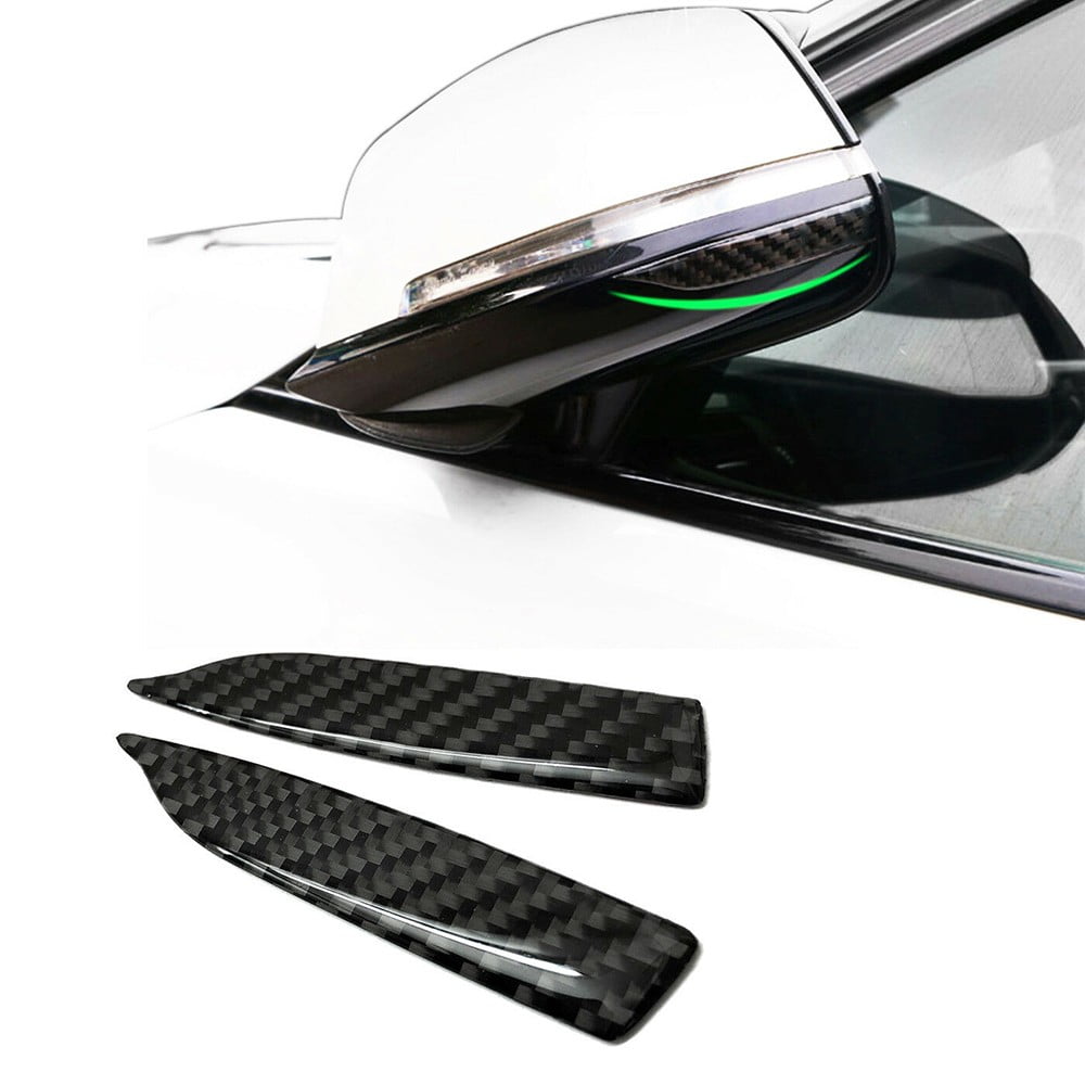 2pcs Universal Car Rearview Mirror Rain Eyebrow Carbon Fiber - SPEED AND  SOUND