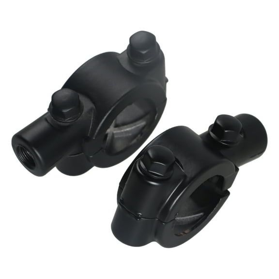 2x Universal Motorcycle Handle Bar Mirror Mount Holder Clamp Adaptor 7/8" 8mm