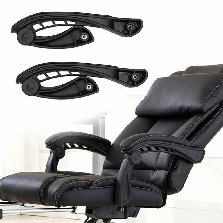 2x Universal Office Chair Armrest Replacement Armrest Gaming Chair Arms  Accessories Black