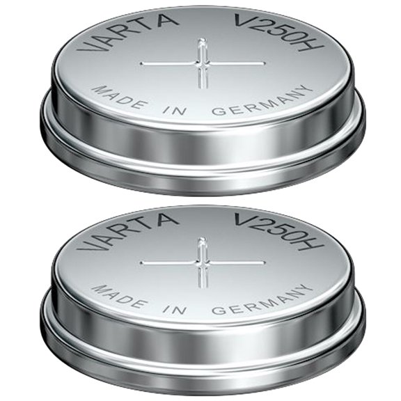 2x VARTA V250H 1.2V 250mAh Button Battery 55625101501 for Server Battery, MBU