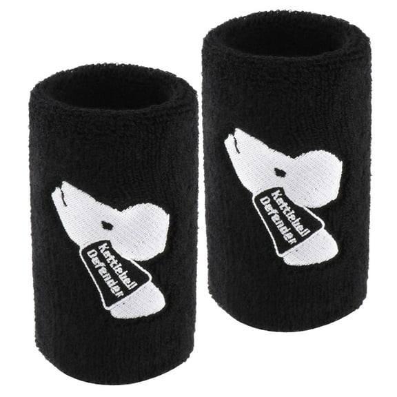 2x Ventilated Kettlebell Wrist Guards Provides Support Wrist Wraps Elastic Wristband Wrist Support Avoid Injury Sports Training Black