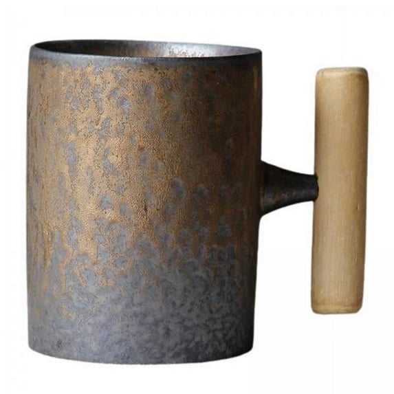 2x Vintage Japanese Style Ceramic Coffee Mug Rustic Effect Water
