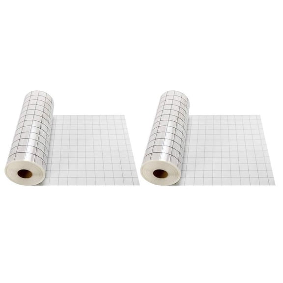 2x Vinyl Transfer Paper Tape for Glue 12 X 60 '' Clear Alignment Grid