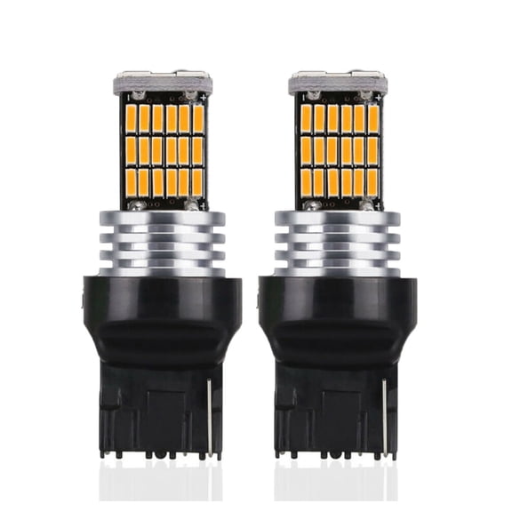 2x W21W T20 LED Amber Canbus 7440 Turn Signal Light WY21W Bulb Taillight 45SMD