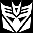 thumbnail image 1 of 2x WHITE Transformers Decepticon Vinyl Decal Sticker Car Hood Window Laptop ipad, 1 of 1