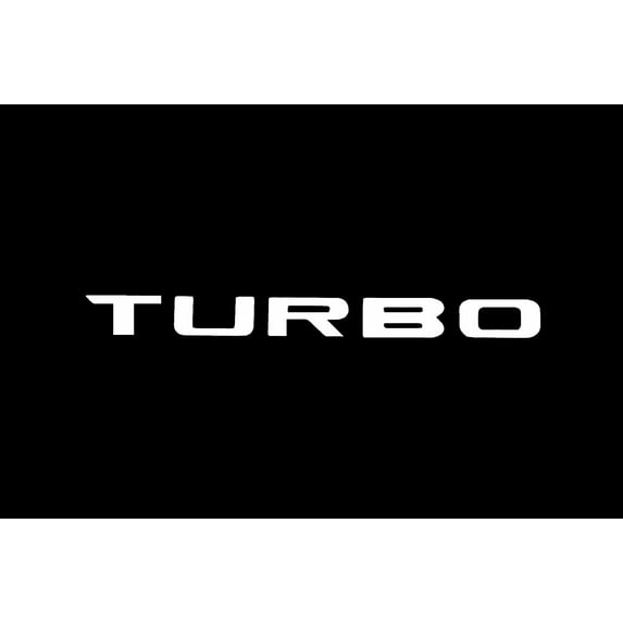 2x WHITE Turbo for 16 2016 + Honda Civic Car Decal Vinyl Sticker Canada