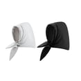 thumbnail image 1 of 2x Waterproof Quilted Headscarves Warmer Hooded Scarves Climbing Biking Down Hats Hoodie Hats Comfortable Head Wrap Black Gray, 1 of 8