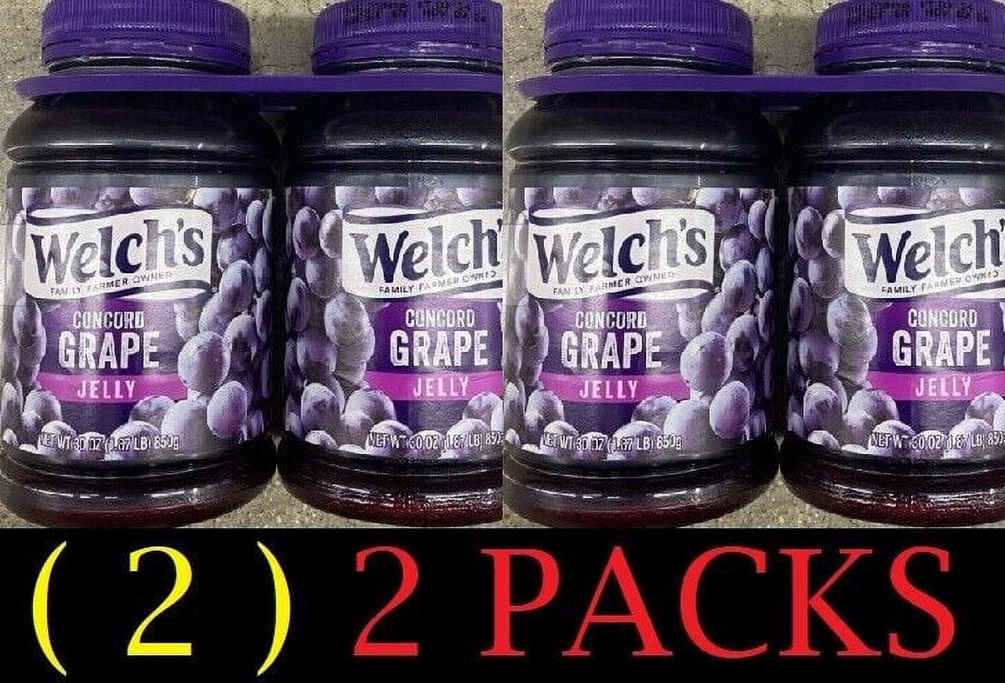 2x Welch's Concord Grape Jam Jelly 30 Oz - 2 PACKS