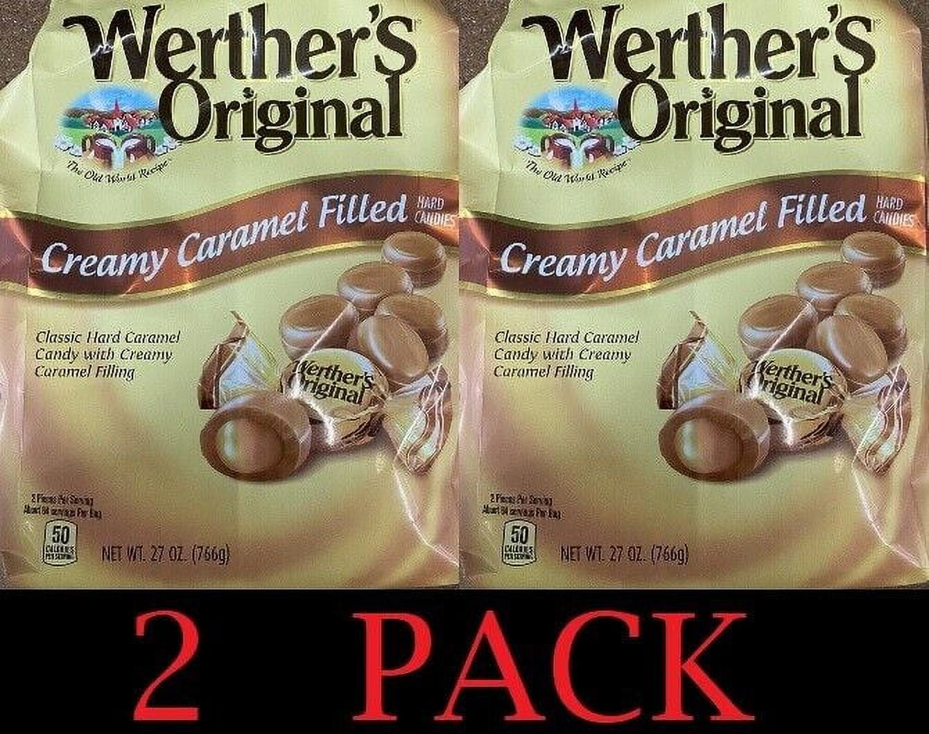 2x Werther’s Original CREAMY CARAMEL FILLED Hard Candy Candies 27 oz - 2 PACK