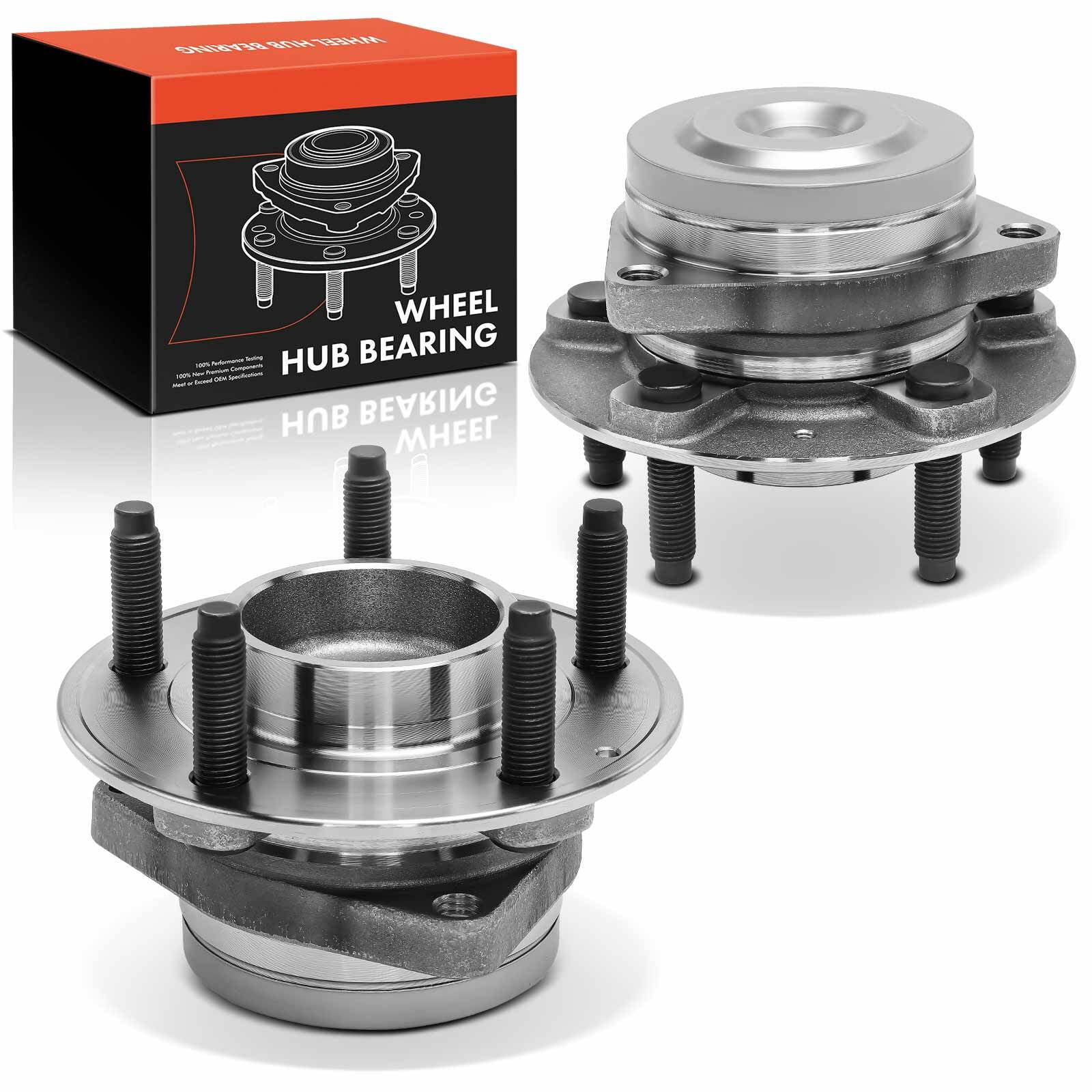 Rear Wheel Hub Bearings Pair 2 For 2005-2009 Buick LaCrosse 3.6 / 3.8