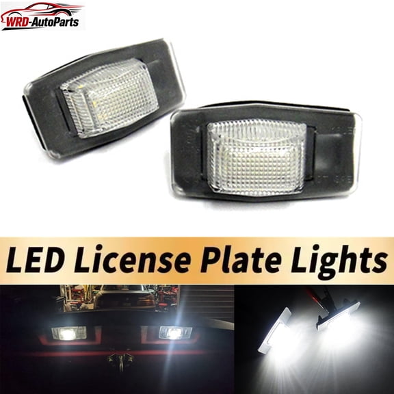 2x White 24-SMD LED License Plate Lights Lamps For 2000 - 2006 Mazda MPV/2001 - 2006 Mazda Tribute