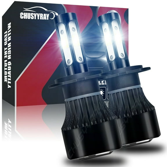 2x White H7 LED Headlight Bulb High Beam DRL Light for BMW E46 F30 320i 330i 3-Series