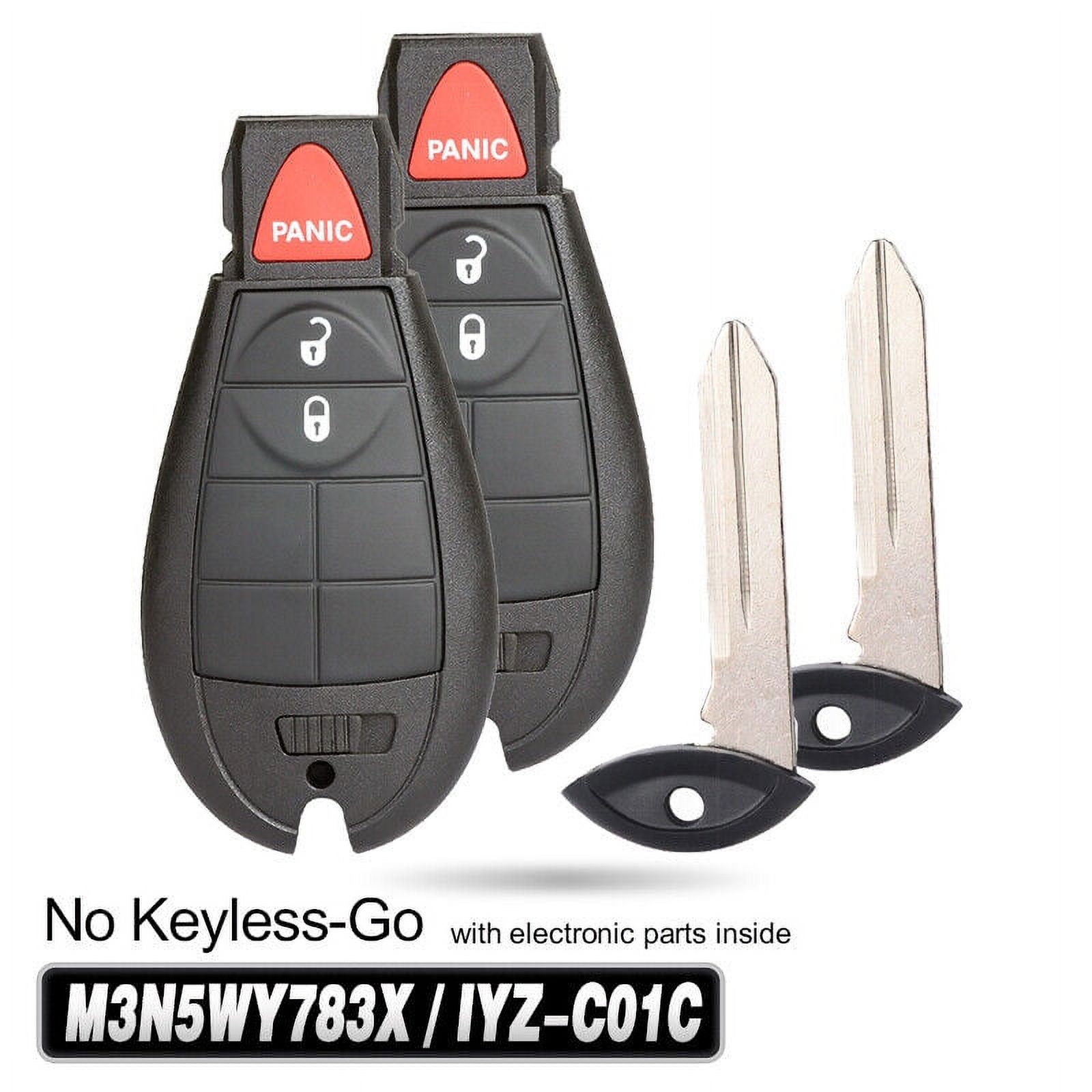 2x for Dodge Grand Caravan 20082019 Journey RAM 200912 Keyless