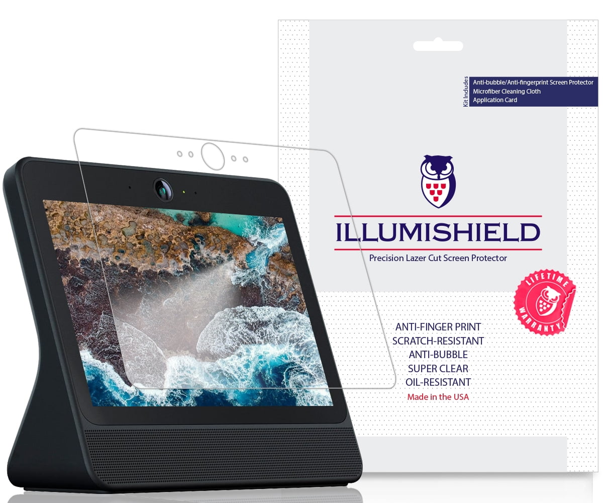 2x Illumishield Screen Protector Anti Bubble For Facebook Portal 101