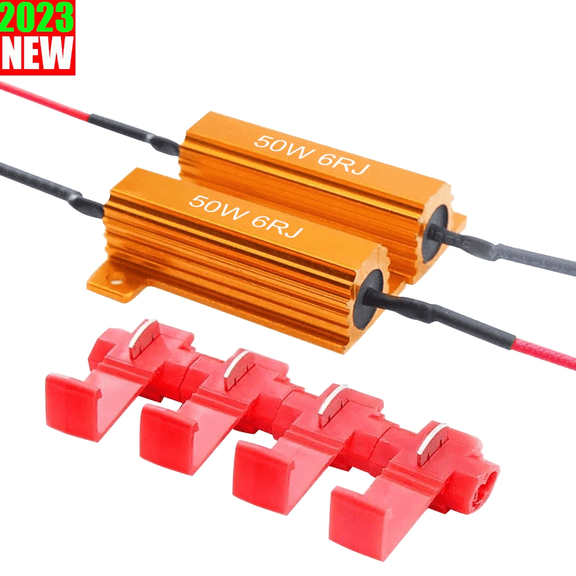 2x load resistor LED mini turn signal motorcycle scooter quad resistors resistor