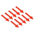 thumbnail image 1 of 2x0.6" Arrow Sticker Directional Sign Adhesive Removable Floor Decal, Red, 15Set / 150 Pack, 1 of 6