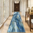 thumbnail image 1 of 2x10 Abstract Marble Runner Rug Non Slip Washable Rug, Soft Faux Wool Modern Rugs for Hallways, Kitchen Runner Rugs Non Skid, Stain Resistant Floor Carpet for Laundry Entryway Bedroom Bathroom, 1 of 6